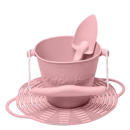 Scrunch Set Bucket Spade &amp; Beach Bag - - Fat Brain Toys - US 6639