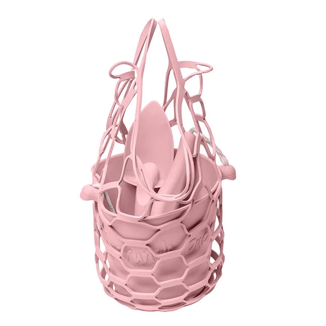 Scrunch Set Bucket Spade &amp; Beach Bag - - Fat Brain Toys - US 6639