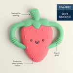 Chew Crew Easy-hold Silicone Teether - Best for Ages 0 to 2 - US 1819