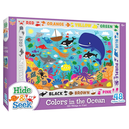 Hide &amp; Seek Colors in the Ocean 48pc Puzzle - Best Puzzles for Babies - US 9124