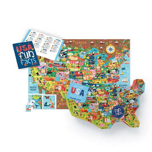 200pc USA Puzzle - Best History &amp; Geography for Ages 6 to 11 - US 6802