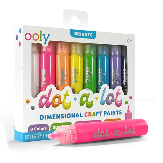 Dot-A-Lot Brights Dimensional Craft Paints - Best for Ages 6 to 11 - US 1900