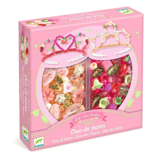 Pink Duo Bead Tiaras - Best Arts &amp; Crafts for Ages 6 to 10 - US 5377