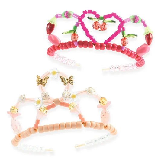 Pink Duo Bead Tiaras - Best Arts &amp; Crafts for Ages 6 to 10 - US 5377