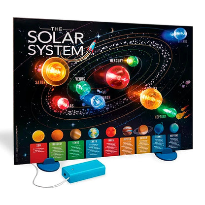 4M KidzLabs 3D Solar System Light-up Poster - Best for Ages 5 to 8 - US 5315