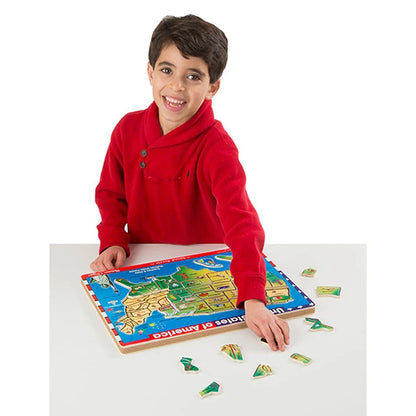 USA Map Sound Puzzle - Best History &amp; Geography for Babies - US 8419