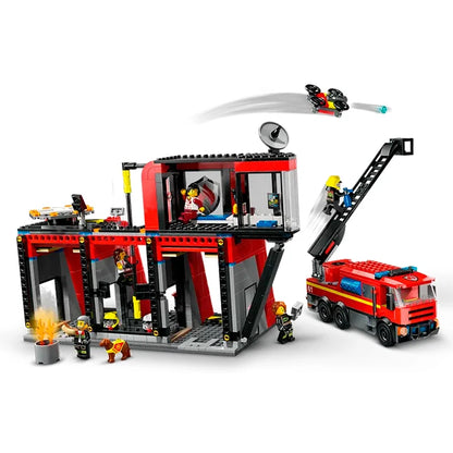 LEGO City Fire - Fire Station with Fire Truck - Best for Ages 6 to 8 - US 7413