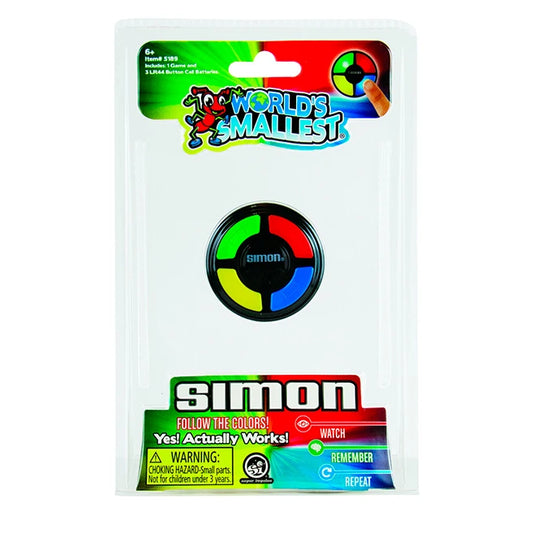 World's Smallest Simon - Best Brainteasers for Ages 6 to 10 - US 4396