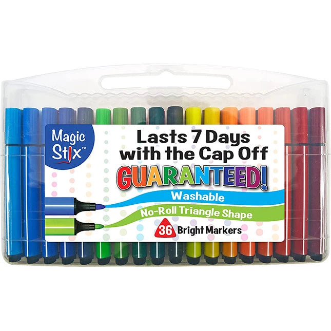 Magic Tri Stix 36 Color - Cap Off For 7 Days - Best for Ages 4 to 9 - US 1511