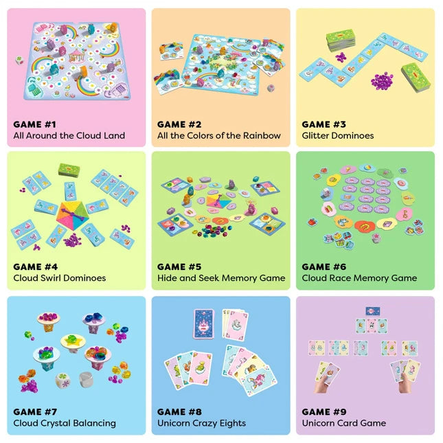 Unicorn Glitterluck Game Collection - Pink - Best for Ages 3 to 6 - US 7825
