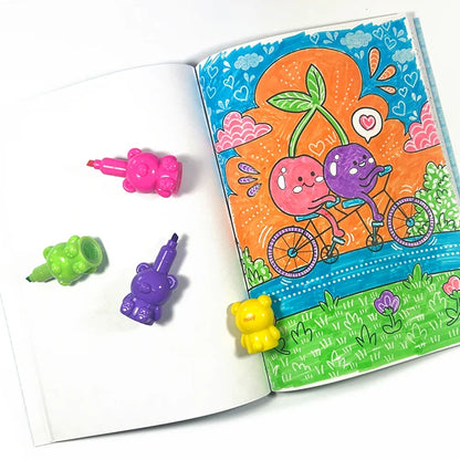 Bear Besties Stacking Highlighters - Set of 5 - Best for Ages 6 to 12 - US 6839
