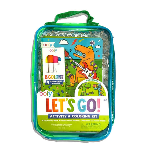 Let's Go! Robo Dinos Activity &amp; Coloring Kit - Best for Ages 4 to 7 - US 4912