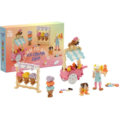Plus-Plus Learn to Build - Ice Cream Shop - Best for Ages 5 to 10 - US 1474