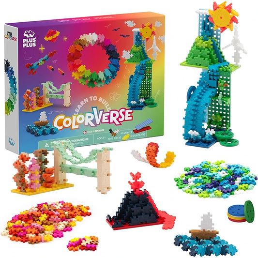Plus-Plus Learn to Build - Colorverse - Best for Ages 5 to 10 - US 9235
