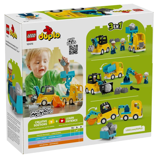 LEGO DUPLO Town - 3 in 1 Construction Vehicles - Best for Ages 2 to 5 - US 2450