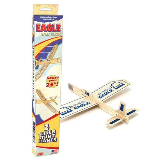 Guillow's Eagle Balsa Glider Twin Pack - Best for Ages 8 to 12 - US 8212