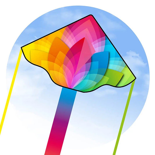 Simple Flyer Rainbow Flower Kite - 47 inch - Best for Ages 5 to 10 - US 8429