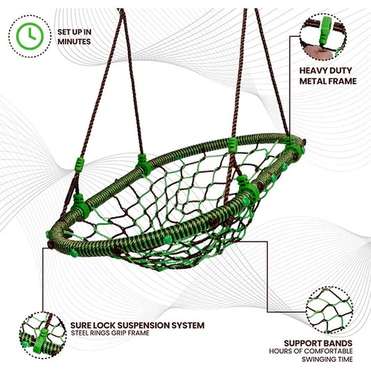 Swurfer Woval - Oval Web Swing - Best Active Play for Ages 4 to 11 - US 9865