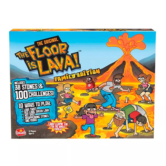 The Floor Is Lava Family Edition Game - Best for Ages 5 to 10 - US 3431