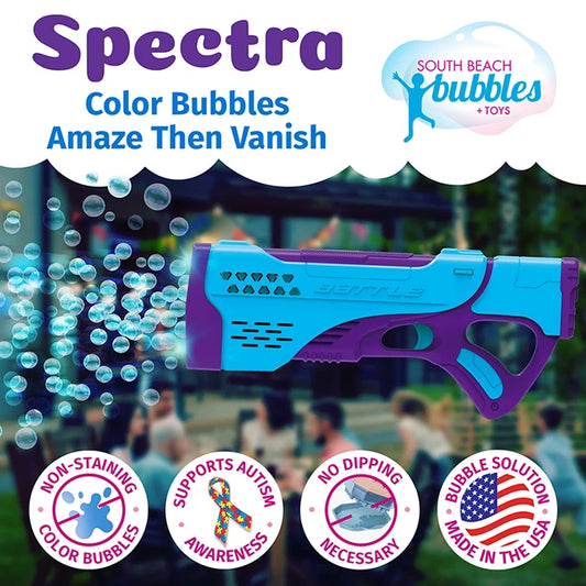 PoppinColorz Spectra Color Bubble Blaster - Best for Ages 6 to 12 - US 2363