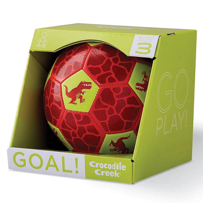 Size 3 Glitter Soccer Ball - Dinosaur - Best for Ages 4 to 9 - US 0952