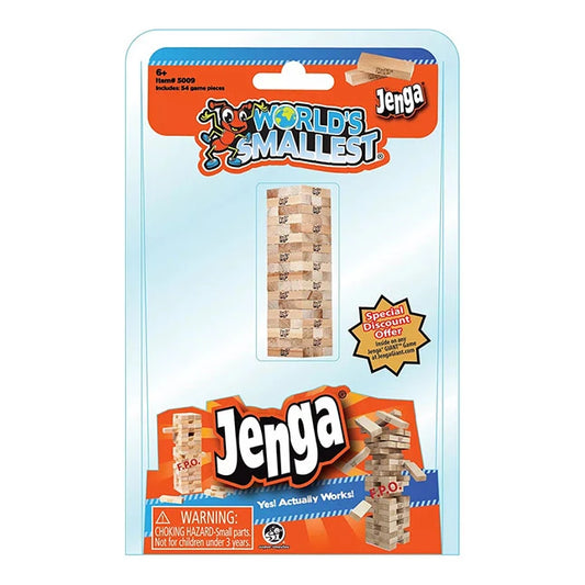 World's Smallest Jenga - Best Classic &amp; Retro Toys for Ages 6 to 12 - US 4973