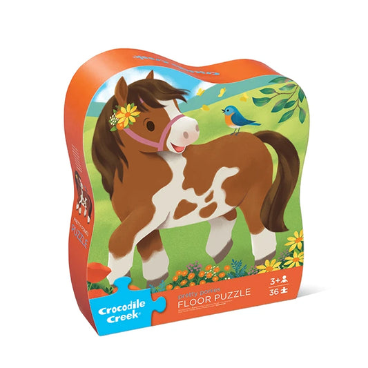 36pc Shaped Box Puzzle - Pretty Ponies - Best Puzzles for Ages 3 to 7 - US 0567