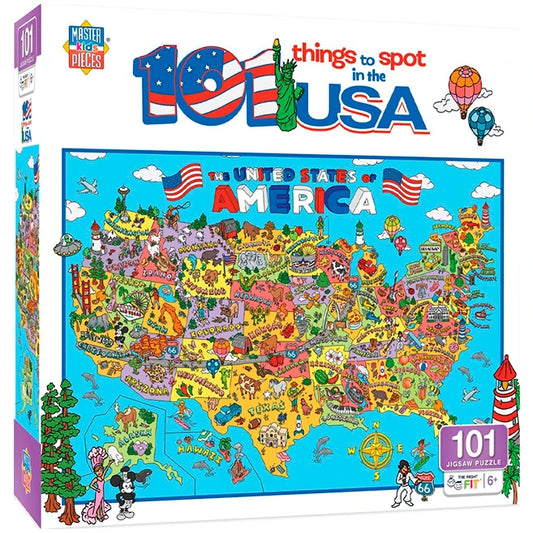 101 Things To Spot In The USA - 101 pc - Best for Ages 6 to 8 - US 3963
