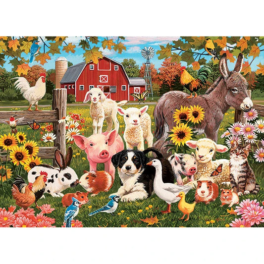 Family Farm Family Pieces Puzzle - 350 pc - - Fat Brain Toys - US 5525