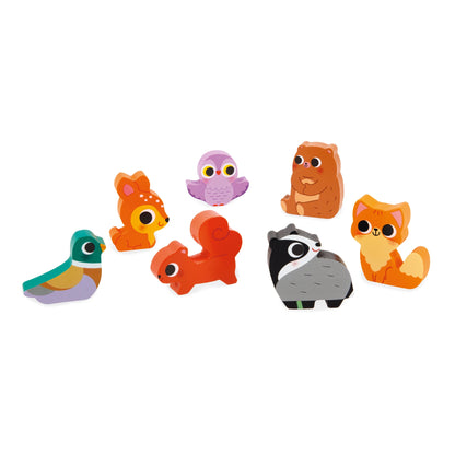Chunky Wooden Forest Puzzle - Best Early Learning Toys for Ages 2 to 4 - US 2359