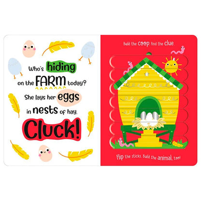Puzzle Stix - Meet the Farm - Best Books for Ages 3 to 5 - US 6712