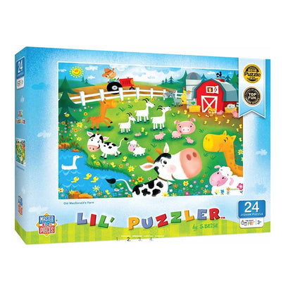 Lil Puzzler Old MacDonald's Farm - 24pc - Best Puzzles for Ages 3 to 5 - US 8394