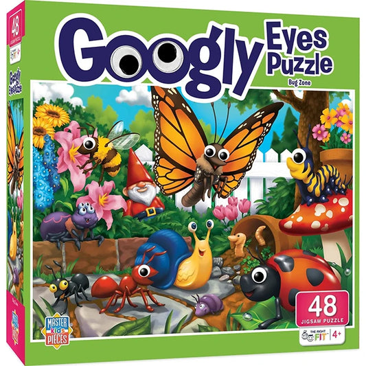 Googly Eyes Puzzle Bug Zone - 48 pc - Best Puzzles for Ages 4 to 8 - US 4518
