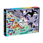 Animal Kingdom 100 Piece Double-Sided Puzzle - Best for Ages 5 to 7 - US 3164