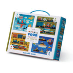 Four Puzzle Set - Vehicles - Best Puzzles for Ages 4 to 10 - US 8885