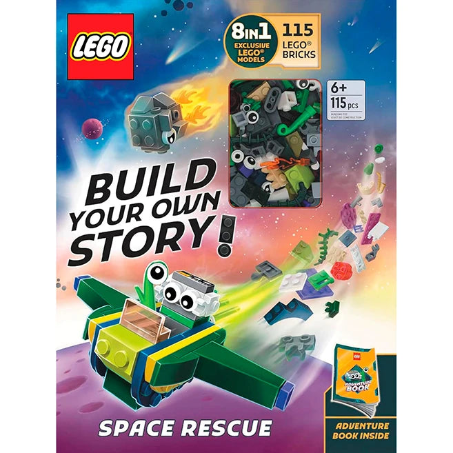 LEGO Books - Build Your Own Story Space Rescue - Best for Ages 6 to 11 - US 8628