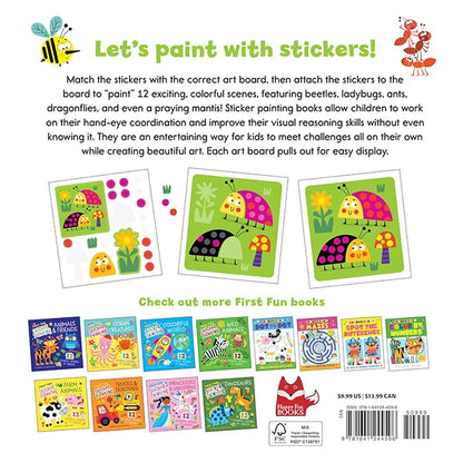 First Fun Sticker Paintings - Busy Bugs - Best for Ages 3 to 6 - US 2160
