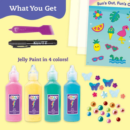 Klutz Paint &amp; Peel Jelly Stickers - Glitter Goals! - US 5571