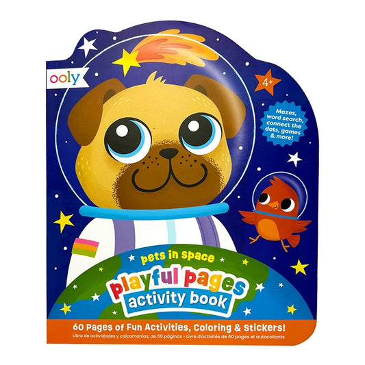 Playful Pages Activity Book - Pets in Space - - Fat Brain Toys - US 2686