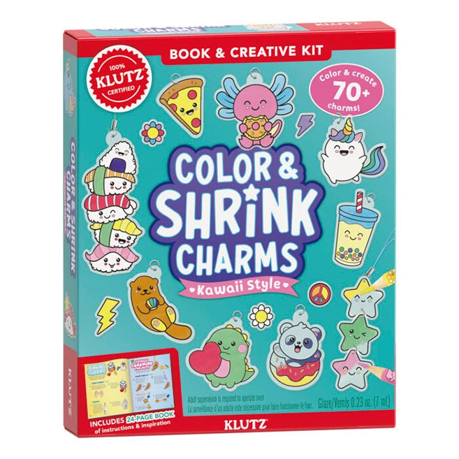 Klutz Color &amp; Shrink Charms - Kawaii Style - - Fat Brain Toys - US 5291