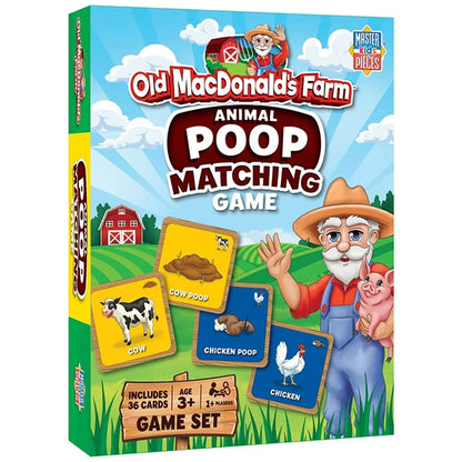 Old MacDonald's Farm Animal Poop Matching Game - Best for Ages 3 to 9 - US 5589