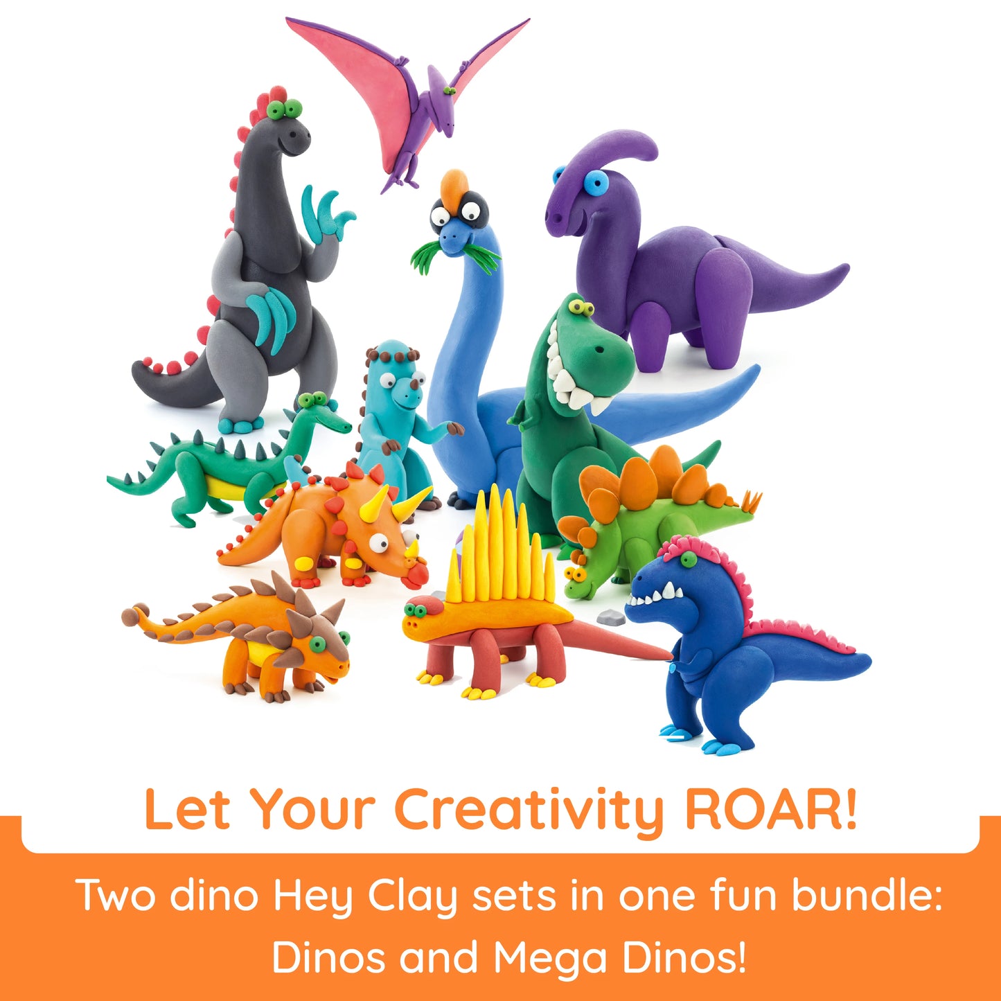 Hey Clay Dino Land Bundle - - Fat Brain Toys - US 0643