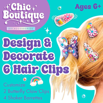 Chic Boutique DIY Hair Clips - Best Arts &amp; Crafts for Ages 6 to 11 - US 0850