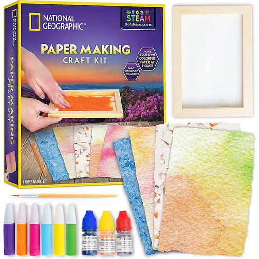 National Geographic Paper Making Craft Kit - Best for Ages 10 to 12 - US 8414
