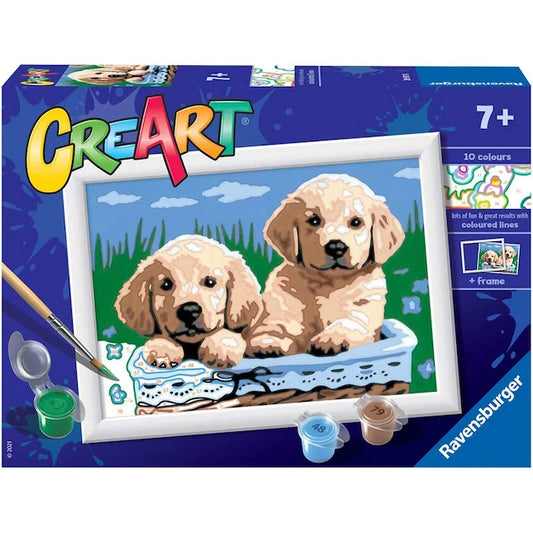 CreArt Cute Puppies - 5 x 7 - Best Arts &amp; Crafts for Ages 8 to 12 - US 7053