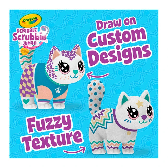 Crayola Scribble Scrubbie Poseable Jumbo Cat - Jenny - US 7161