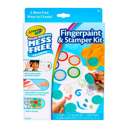 Crayola Color Wonder Fingerpaint &amp; Stamper Kit - Best for Ages 3 to 8 - US 4534