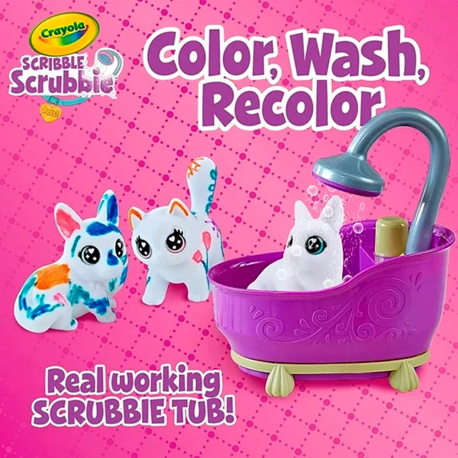 Crayola Scribble Scrubbie Pets Glam Tub - Best for Ages 3 to 9 - US 0027