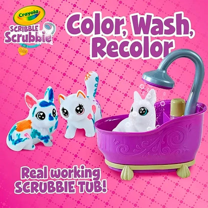 Crayola Scribble Scrubbie Pets Glam Tub - Best for Ages 3 to 9 - US 0027