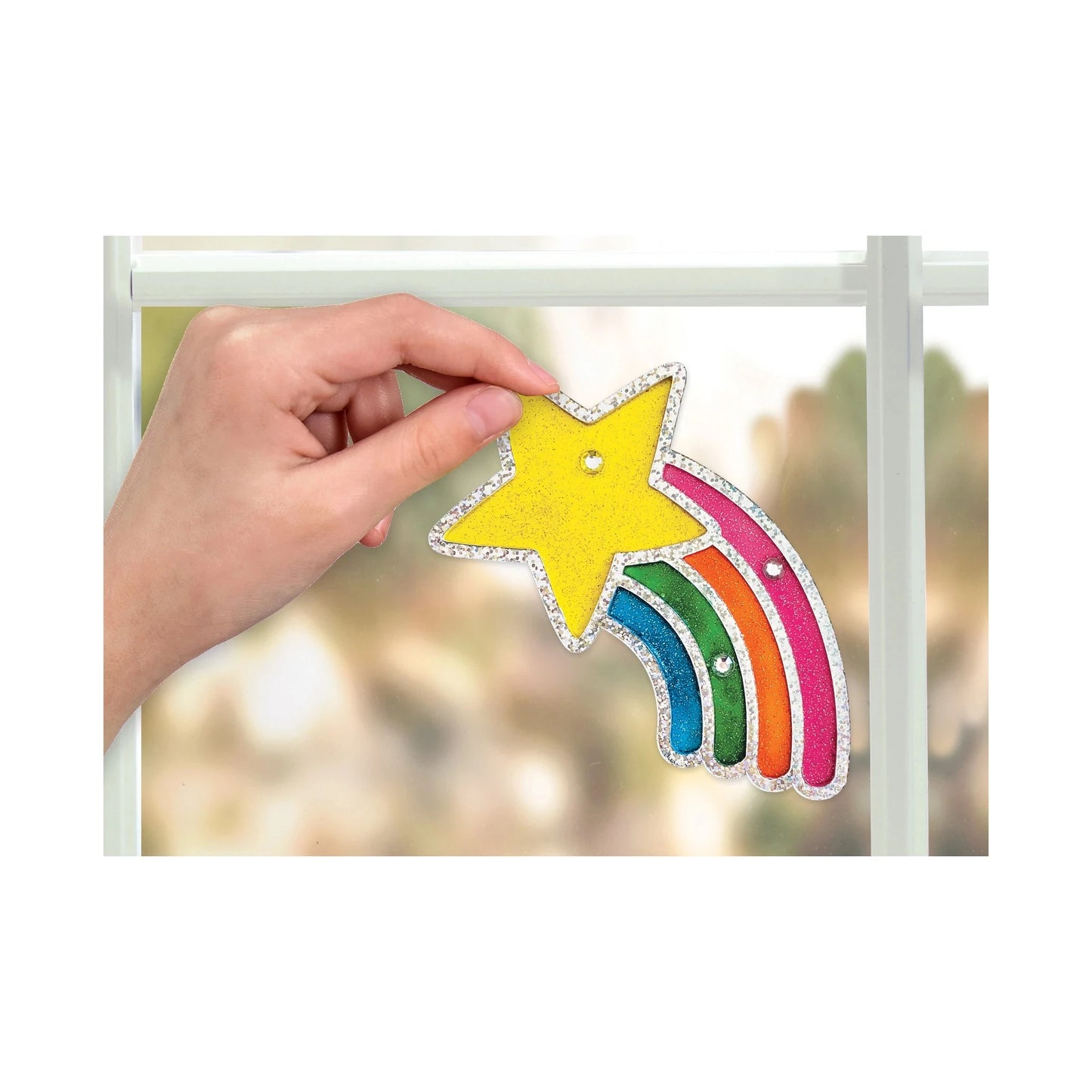 Rainbow Sprinkles Easy Sparkle Window Art - Best for Ages 6 to 11 - US 0108